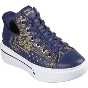 Skechers x Snoop Dogg Navy Paisley Bandana Leather Sneakers 10